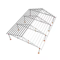 Metal Scaffolding Structure With Support Legs And Steel Frame For Construction