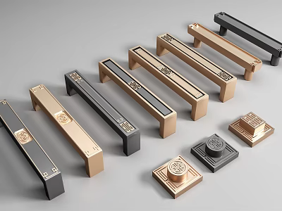 New Chinese handle 3d model