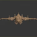 Copper Colored Spacecraft Model With Intricate Cosmic Exploration Components And Detailed Structure