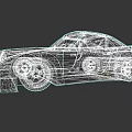 Teal Porsche 964 Modified Widebody Sports Car With Racing Style Wheels And Aerodynamic Design