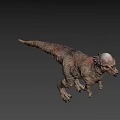 Realistic Dinosaur 3D Model With Unique Head And Detailed Skin Texture 3d model