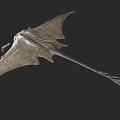 Prehistoric Flying Animal With Large Wings Long Tail And Sharp Claws