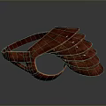Red Leather Eye Mask With Vintage Design And Adjustable Strap For Comfortable Wear