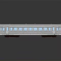 modern train light rail 3d model