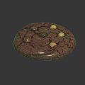 Rich Chocolate Cookie With Roasted Hazelnuts And Cracked Fudgy Surface