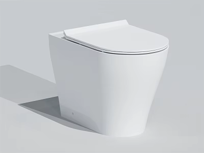 Modern White Toilet With Sleek Contemporary Design And Clean Lines 3d model