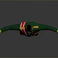 Game Movie Character Wearing Green Military Uniform With Red Sash Gold Badges And Arms Outstretched