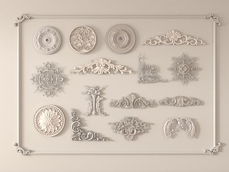 French carved 3d model