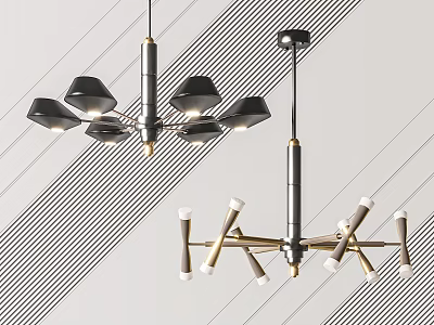 Modern chandelier 3d model