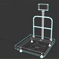 Heavy Duty Commercial Platform Scale with Digital Display and Metal Frame Weighing Equipment