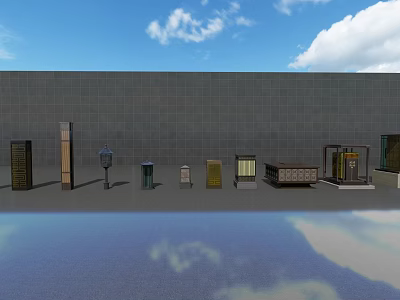 Decorative And Functional Outdoor Lights In Various Styles For Garden Patio And Pathway 3d model