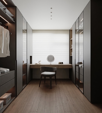 Italian Cloakroom Walk-in Closet 3d model