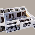 Modern Open Plan Living Room With Integrated Dining Area For Spacious Cozy Family Home