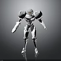 White Armored Sci Fi Robot Character In Standing Pose With 3D Model Design 3d model