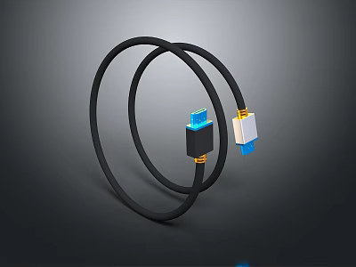Data Line Power Line Life Supplies Mobile Phone Power Line Charger 3d model