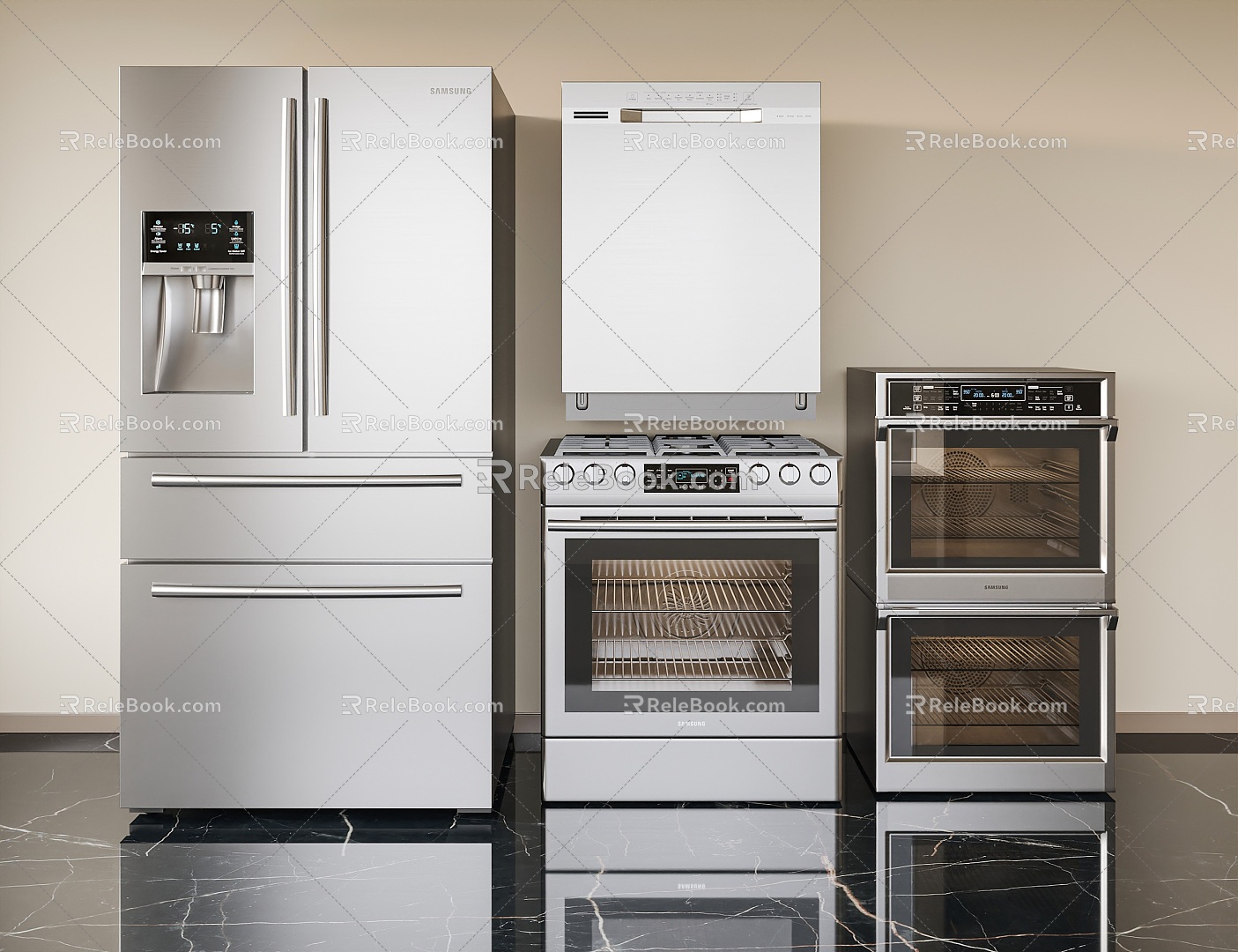 Modern Kitchen Appliances Home Appliances 3d model