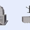 Industrial Air Conditioner Fan Units With Curved Duct And Grille Design