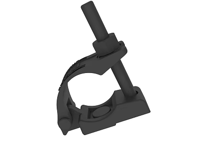 Adjustable Lab Clamp Tool With Stable Base And Vertical Rod Design 3d model