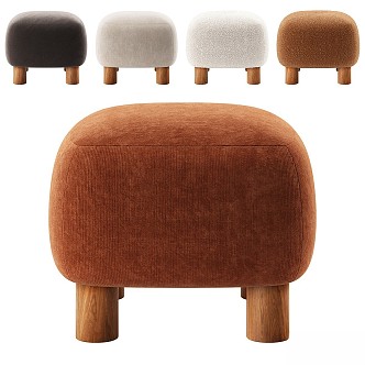 sofa stool pouf 3d model