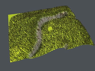 mountain vein topography mountain topography model