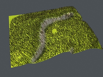 mountain vein topography mountain topography 3d model