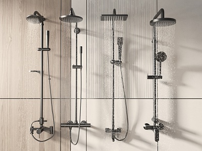 Modern Shower 3d model