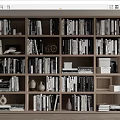 Modern Bookcase Bookshelf 3d model