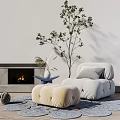 Modern Lazy Sofa 3d model