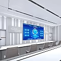 modern command center control center 3d model