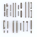 Modern door handle handle 3d model
