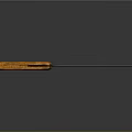 Vintage Hand Saw With Orange Wooden Handle And Rustic Metal Blade
