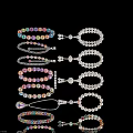Various Colorful Beaded Pendants With Pearl And Multi Colored Bead Designs