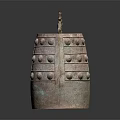 Ancient Bronze Musical Bell And Artistic Painting Tools Collection