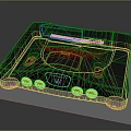 Modern game console Nintendo game console 3d model