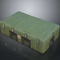 Durable Green Storage Case With Secure Latches For Daily Household Supplies