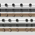 Modern socket rail socket 3d model