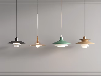 Modern Restaurant Chandelier Combination 3d model
