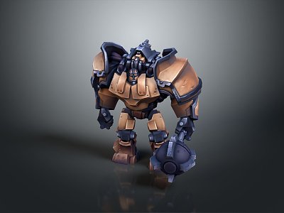 Mecha Warrior Mecha Soldier Machine Armor Mechanical Armor 3d model