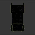 Rickshaw Ancient Frame Car Rickshaw 3d model