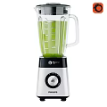 Philips Blender With Transparent Jar Filled With Green Liquid And Modern Control Panel