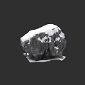 Micro Terrain Design With Natural Rock Covered In Fresh Snow Landscape Feature