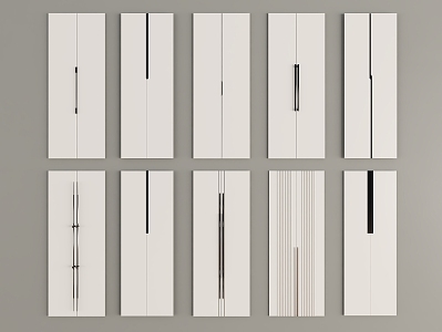 Wardrobe door panel Cabinet door panel 3d model