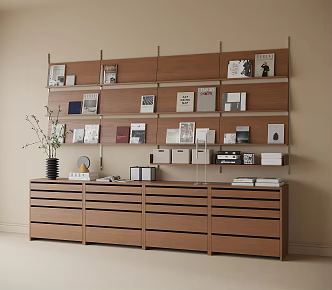 Modern Bookcase Decorative Cabinet Side Cabinet 3d model