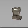 Vintage Metallic Pencil Sharpener With Manual Operation Stable Base And Classic Metal Body Design