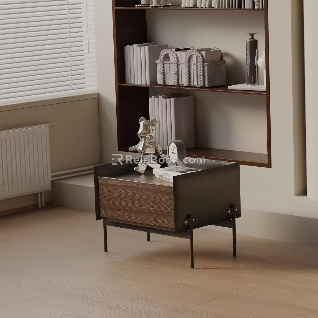 Modern bedside table 3d model