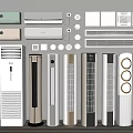 modern air conditioning 3d model