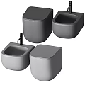 Modern Toilet Models in Various Colors with Sleek Contemporary Design