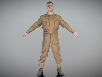 British Infantry Role 3d model