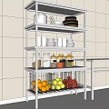 Stainless Steel Bathroom Cabinet Rack With Multiple Shelves For Organizing Storage Items And Home Use