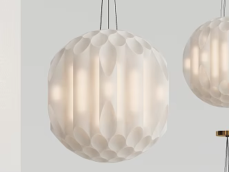 Modern chandelier spherical chandelier 3d model